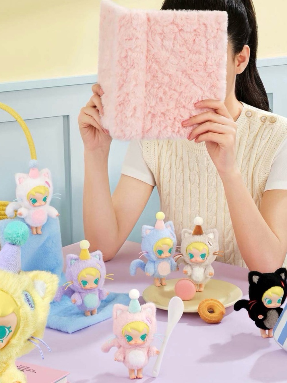 Pop Mart Baby Molly Pocket Friends Series Vinly Plush Pendant Full Set